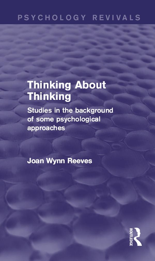 Thinking About Thinking by Joan Wynn Reeves