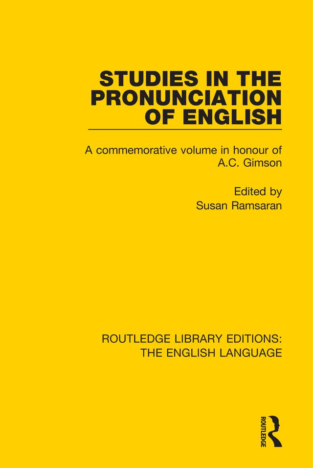 Studies in the Pronunciation of English by Susan Ramsaran