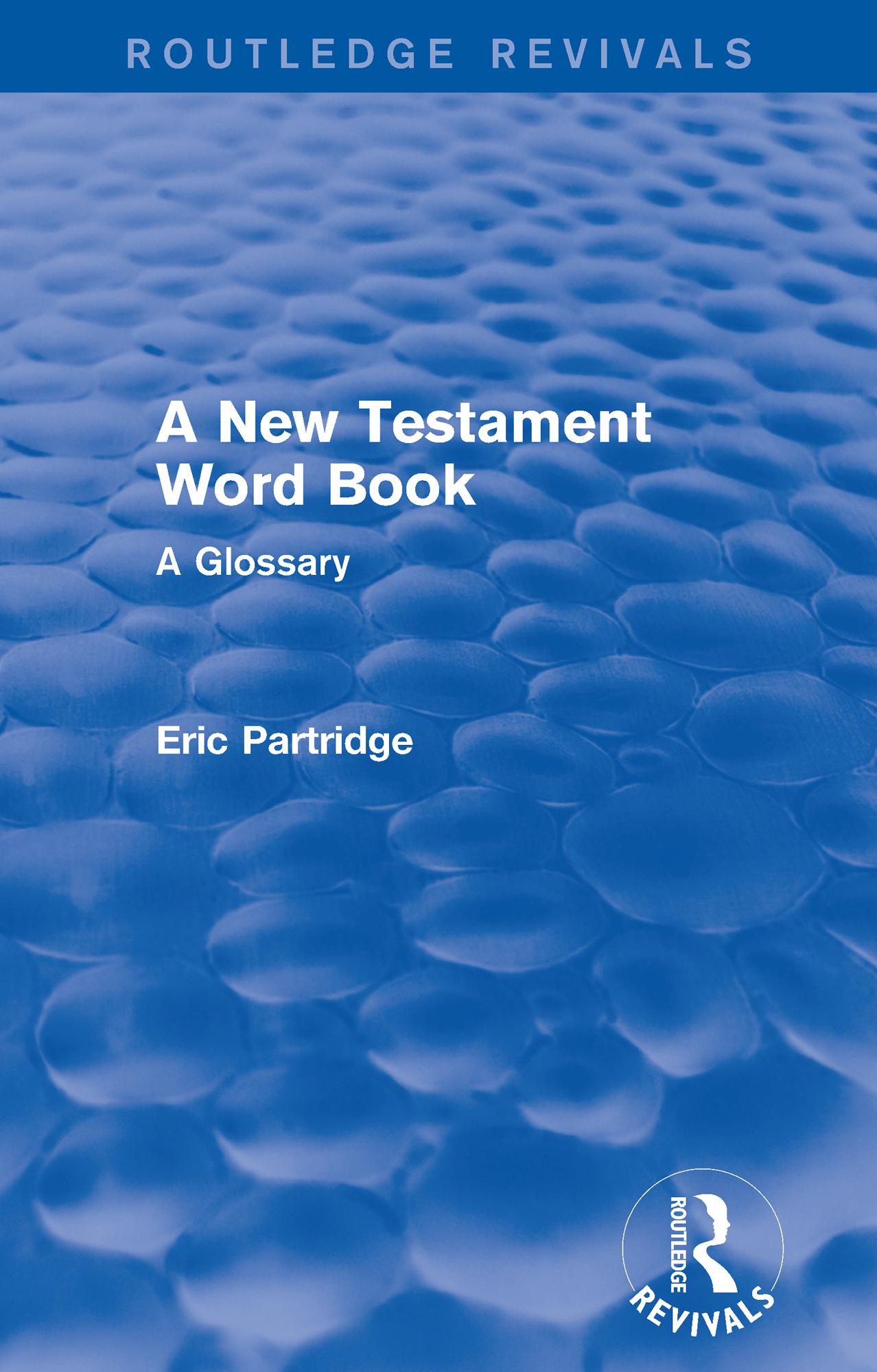 A New Testament Word Book
