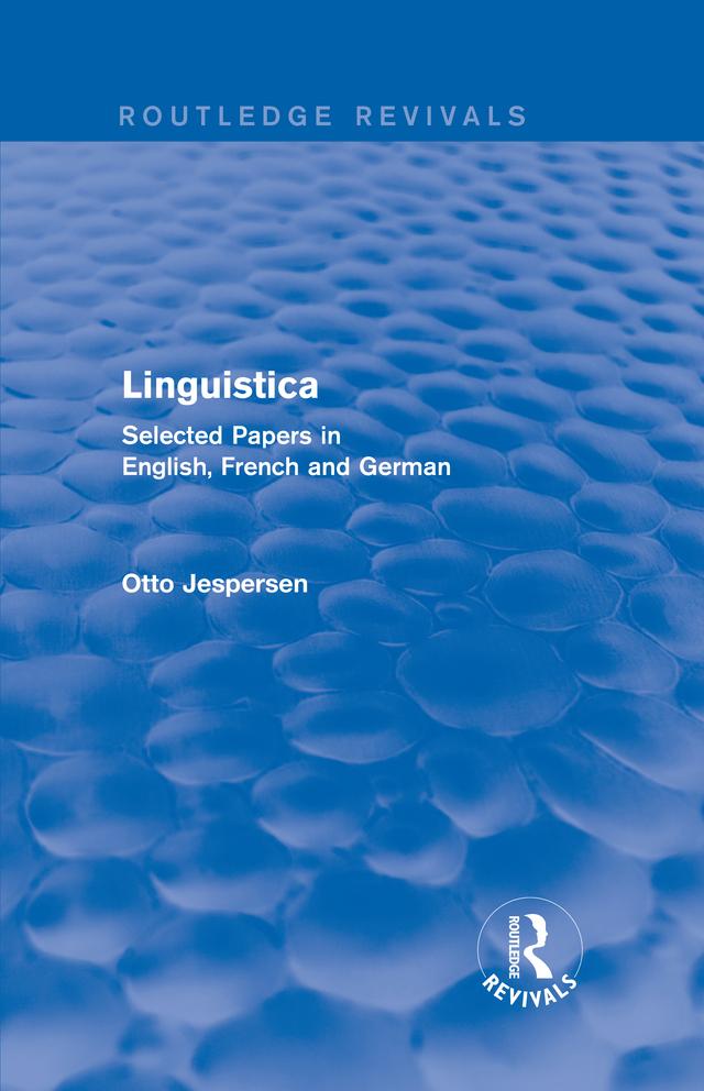 Linguistica (Routledge Revivals) by Otto Jespersen
