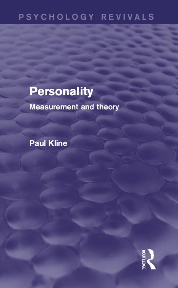 Personality (Psychology Revivals) by Paul Kline