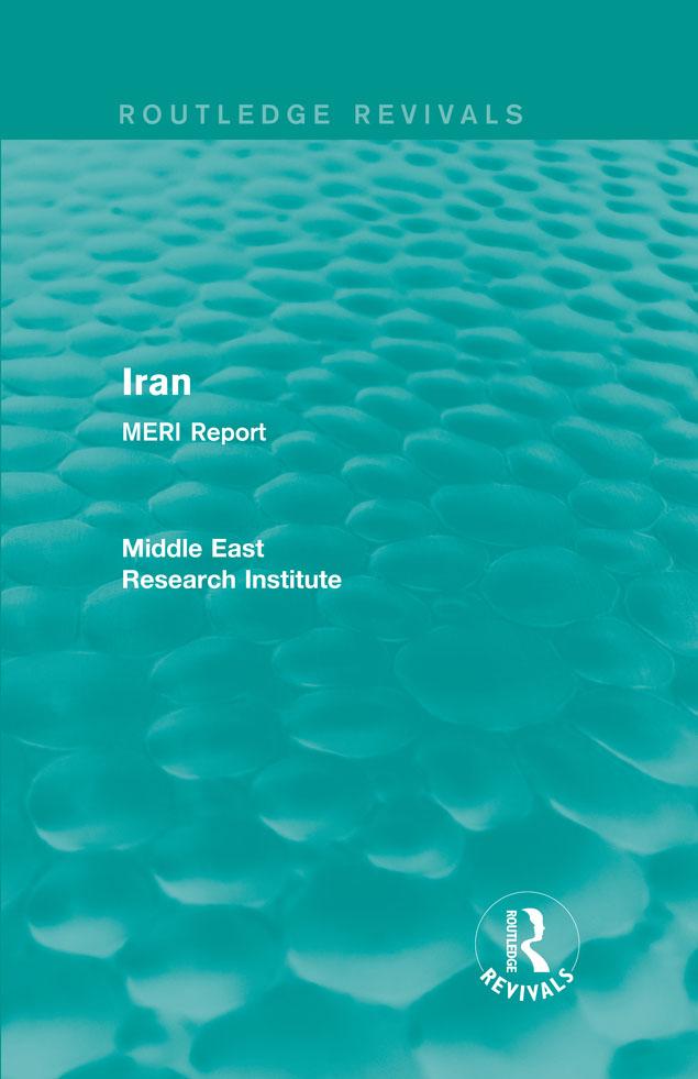 Iran (Routledge Revival) by Middle East Research Institute