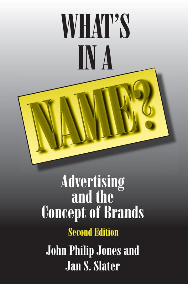 What's in a Name? by David M Jones, Jan S. Slater