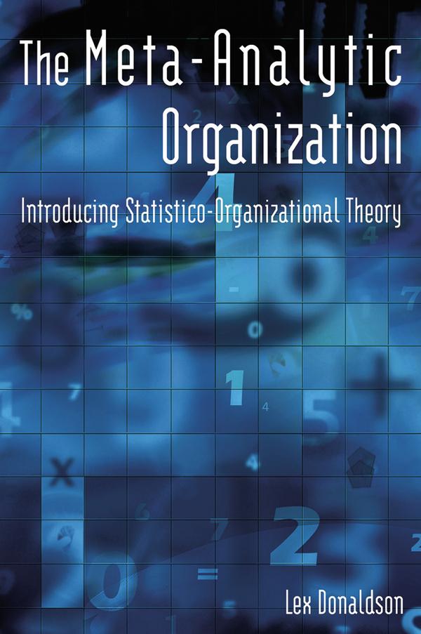The Meta-Analytic Organization by Lex Donaldson
