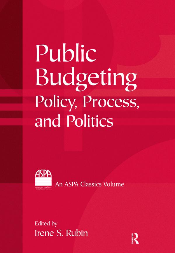 Public Budgeting by Irene S. Rubin