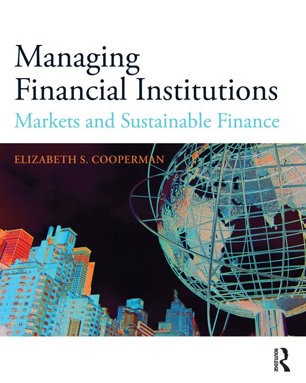 Managing Financial Institutions by Elizabeth Cooperman