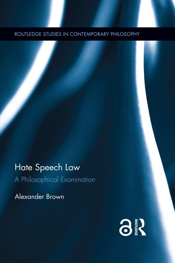 Hate Speech Law by Alex Brown