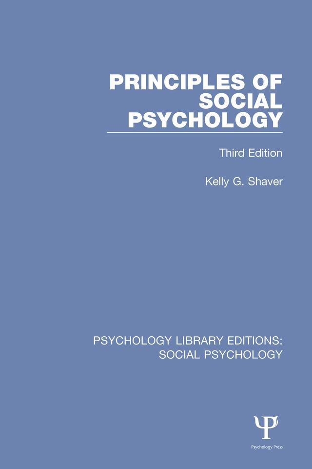 Principles of Social Psychology