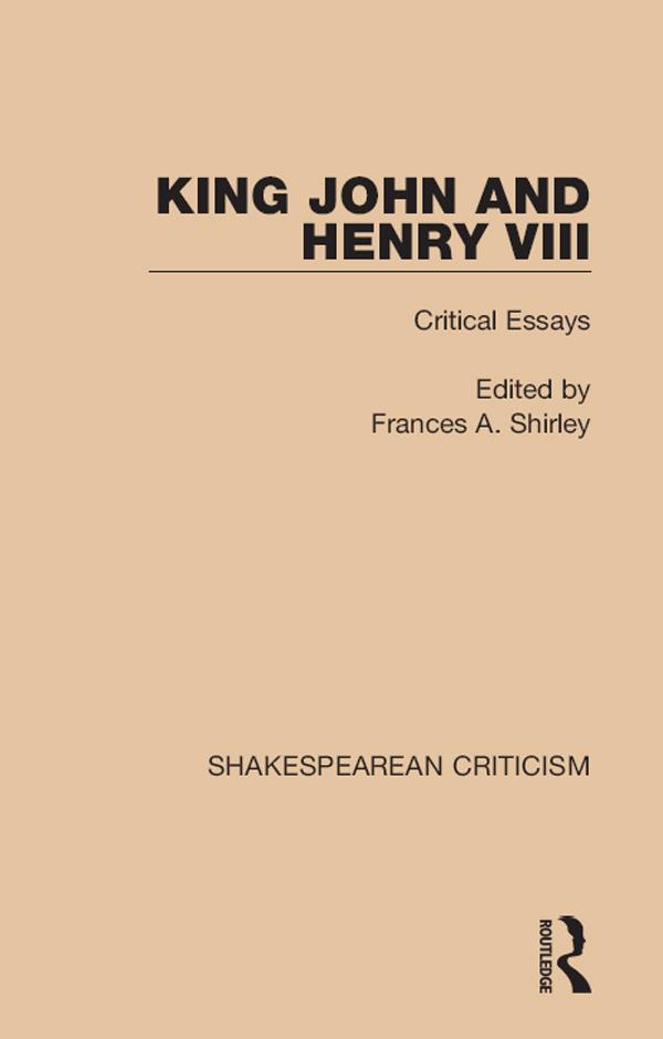 King John and Henry VIII by Frances A. Shirley