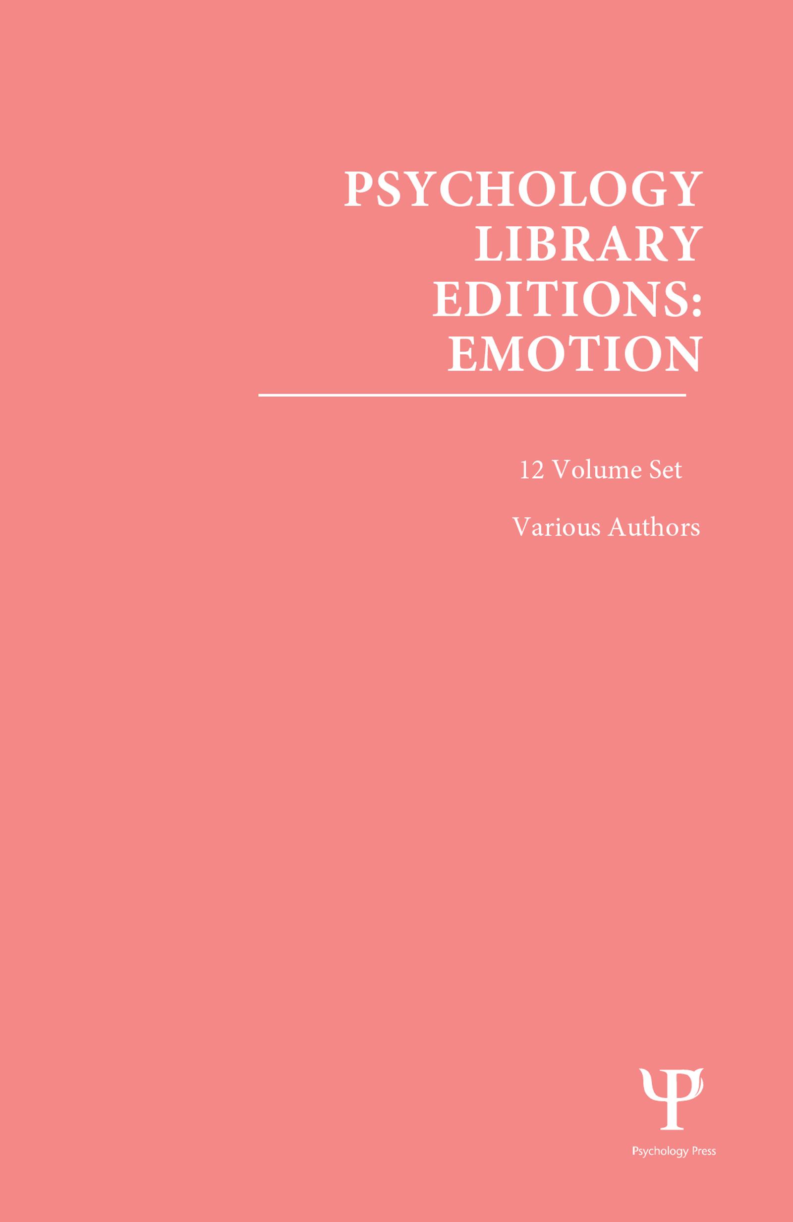 Psychology Library Editions: Emotion