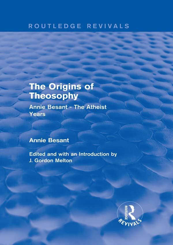 The Origins of Theosophy (Routledge Revivals)