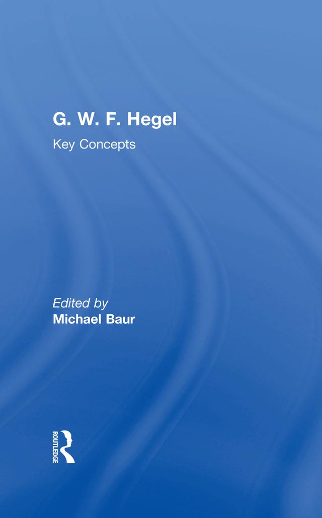 G. W. F. Hegel