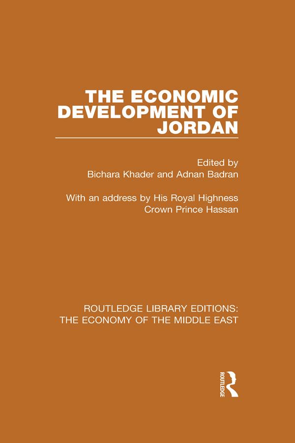 The Economic Development of Jordan (RLE Economy of Middle East)