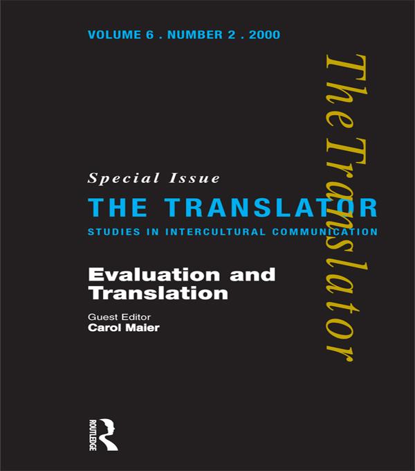 Evaluation and Translation by Carol Maier