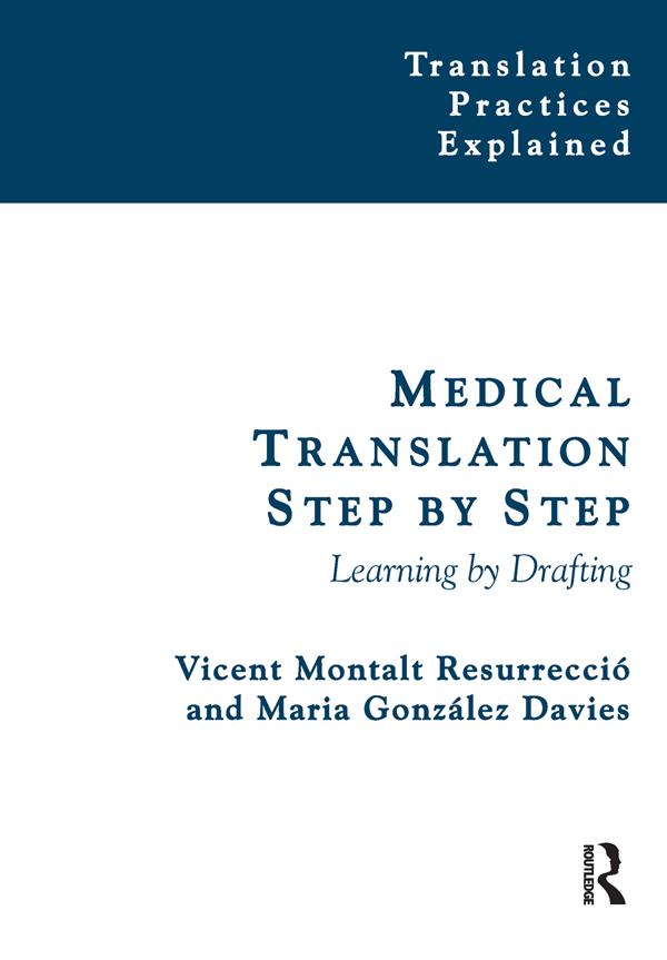 Medical Translation Step by Step by Maria González-Davies, Vicent Montalt