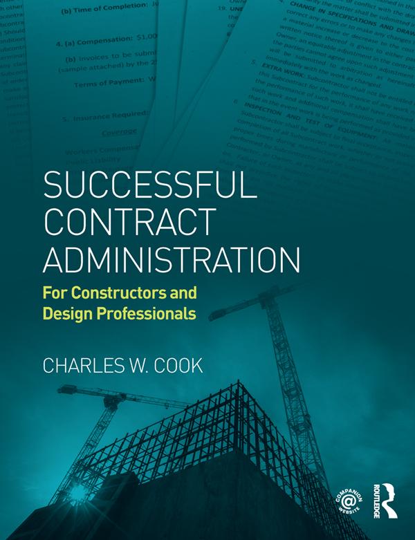 Successful Contract Administration by Charles W. Cook