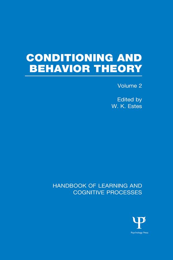 Handbook of Learning and Cognitive Processes (Volume 2)