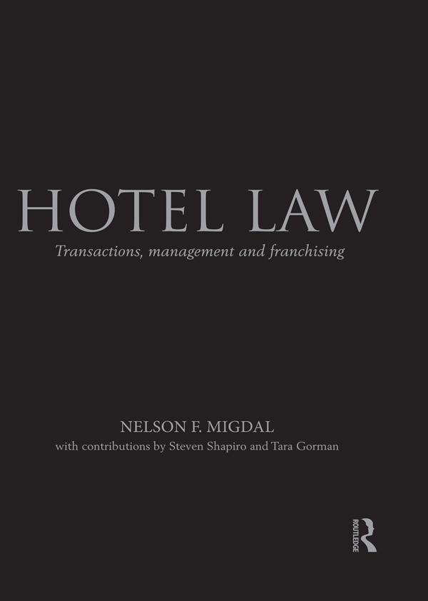 Hotel Law by Nelson Migdal