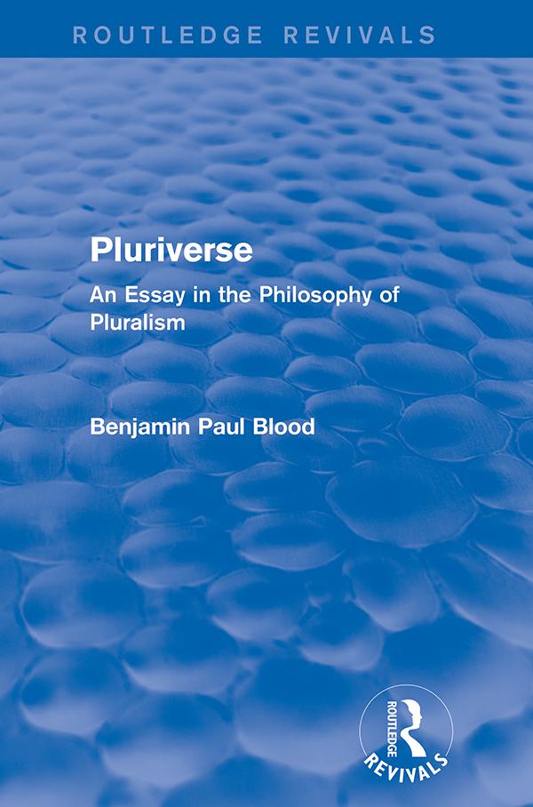Pluriverse (Routledge Revivals)