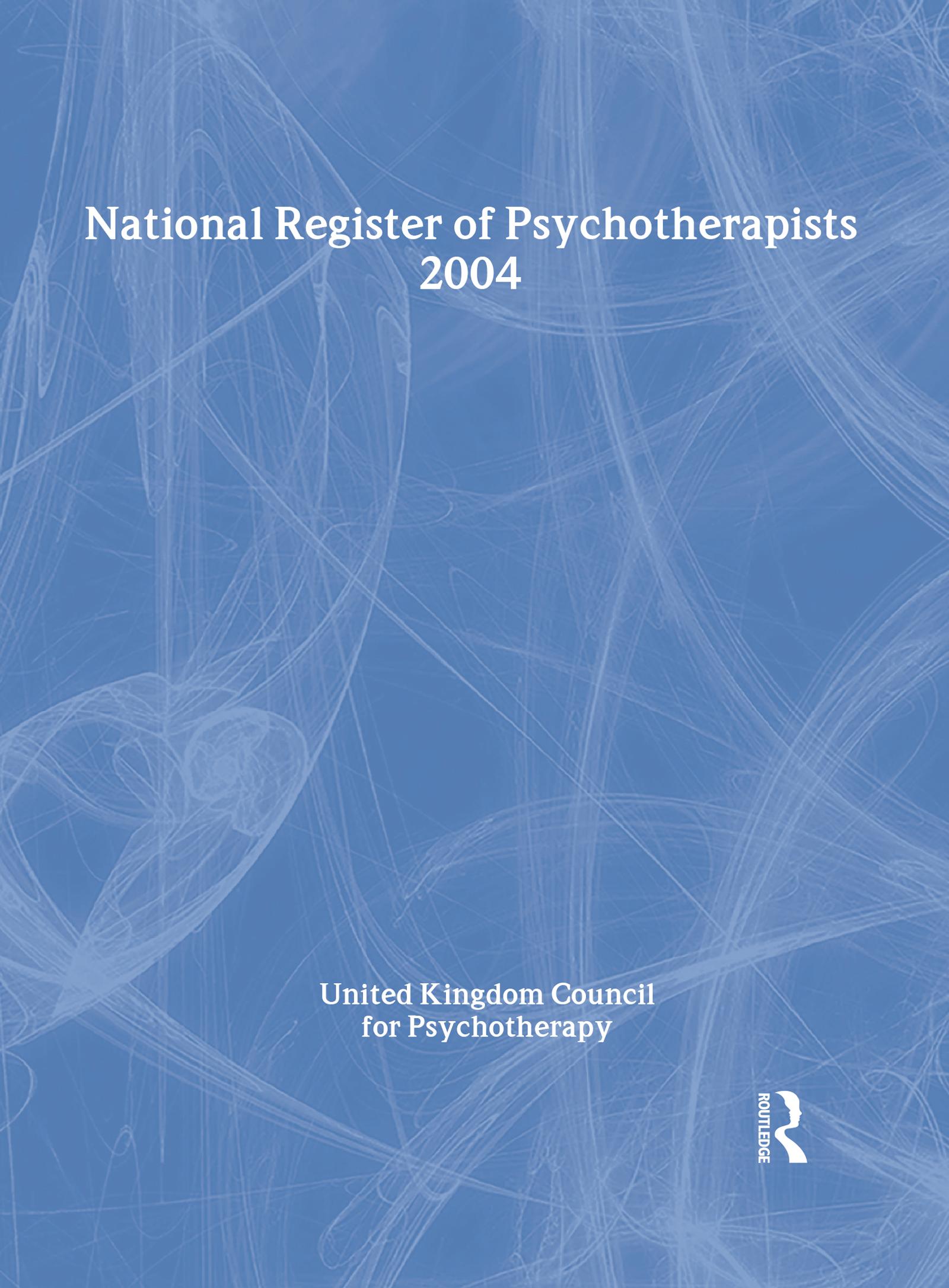 National Register of Psychotherapists 2004