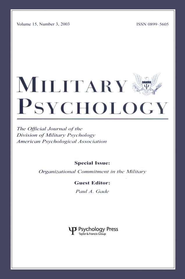 Organizational Commitment in the Military by Paul A. Gade