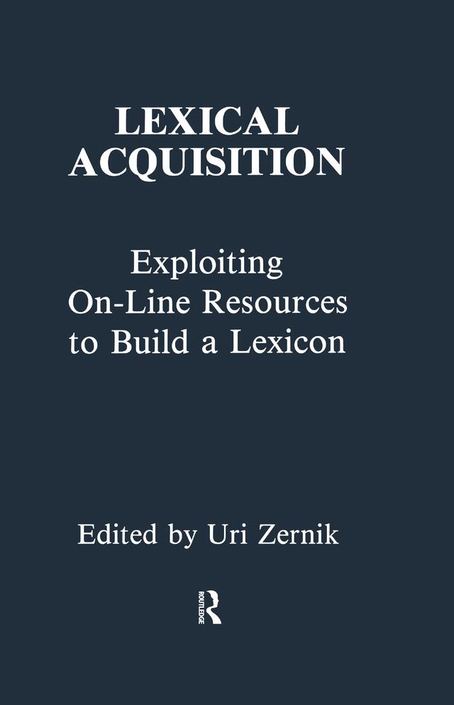 Lexical Acquisition by Uri Zernik