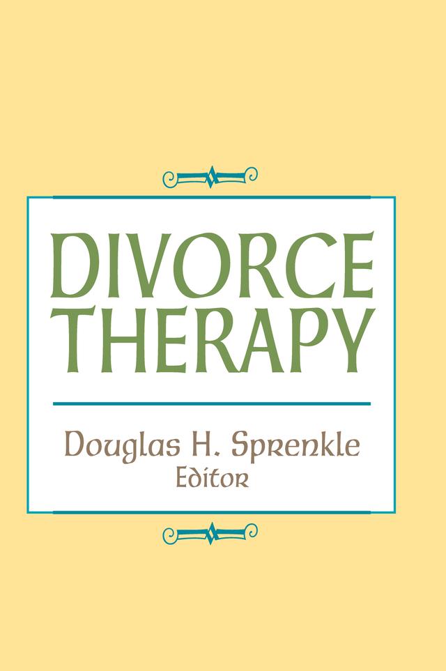 Divorce Therapy by Charles Figley, Phd