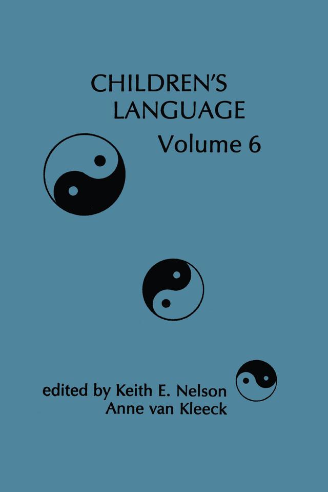Children's Language by Anne van Kleeck, K. Nelson