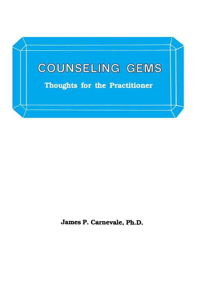 Counseling Gems by James P. Carnevale