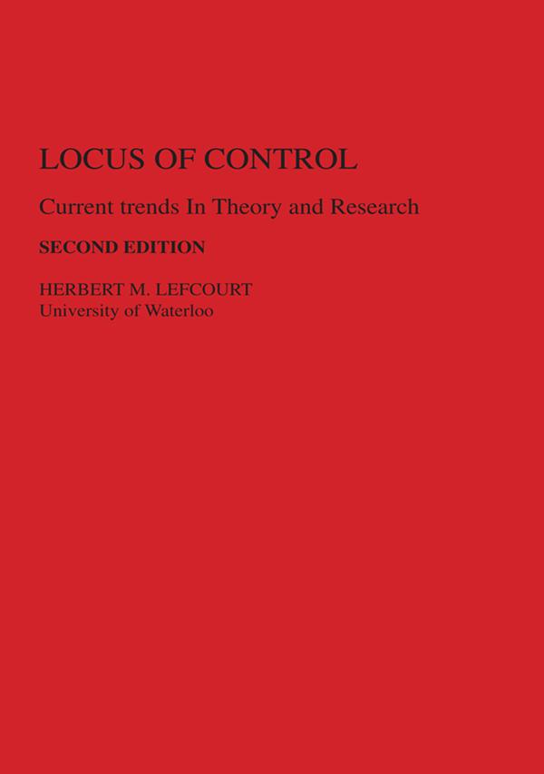 Locus of Control by H. M. Lefcourt