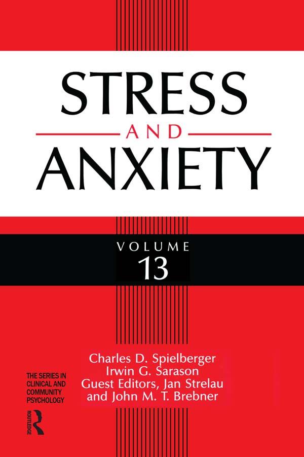 Stress And Anxiety by Charles D. Spielberger, Irwin G. Sarason, Jan Strelau, John M. Brebner
