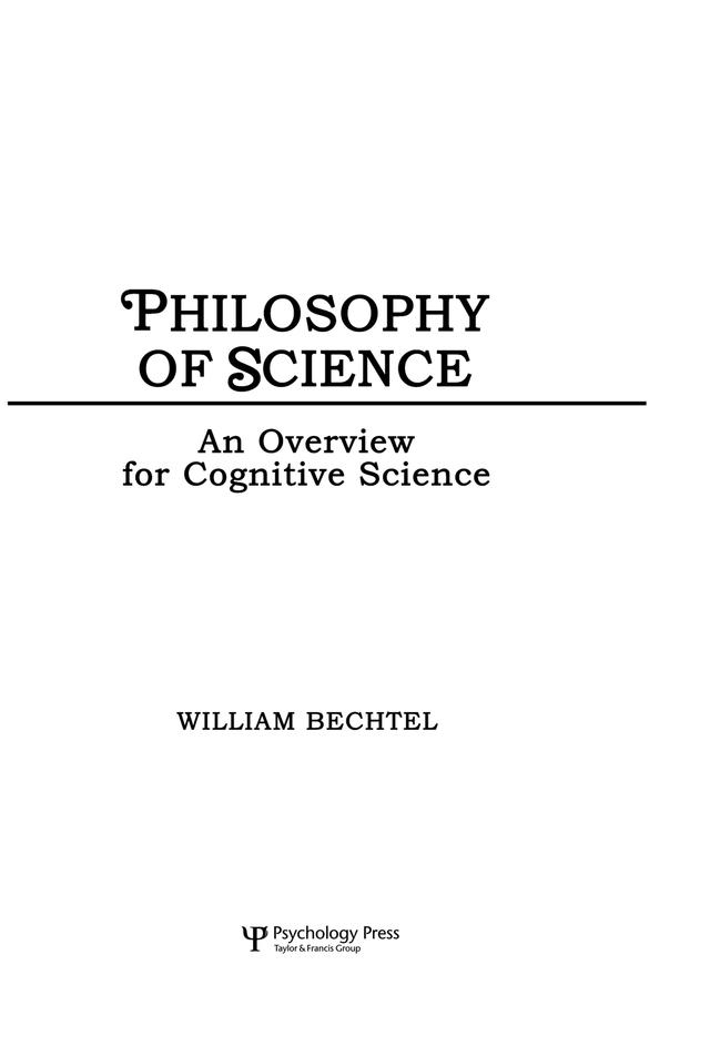 Philosophy of Science by William Bechtel
