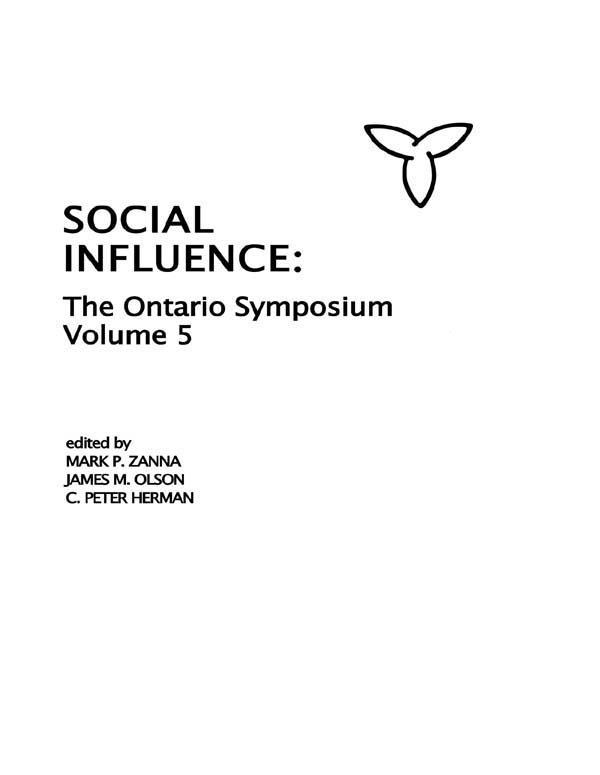 Social Influence by C. P. Herman, James M. Olson, Mark P. Zanna