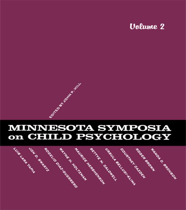 Minnesota Symposia on Child Psychology by J. P. Hill