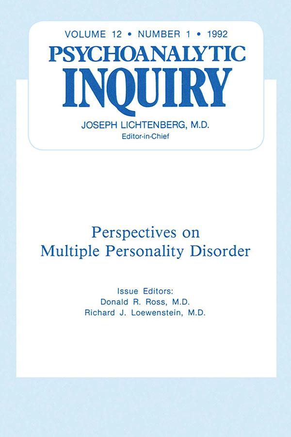 Multiple Personality Disorder by Donald R Ross
