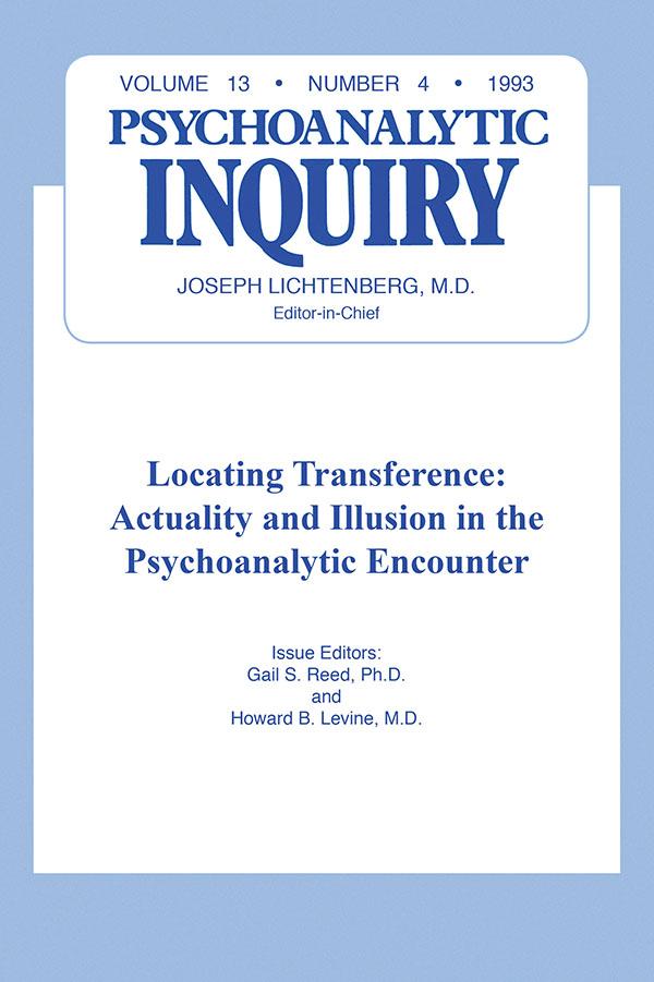 Locating Transference by Gail S Reed, Howard B. Levine