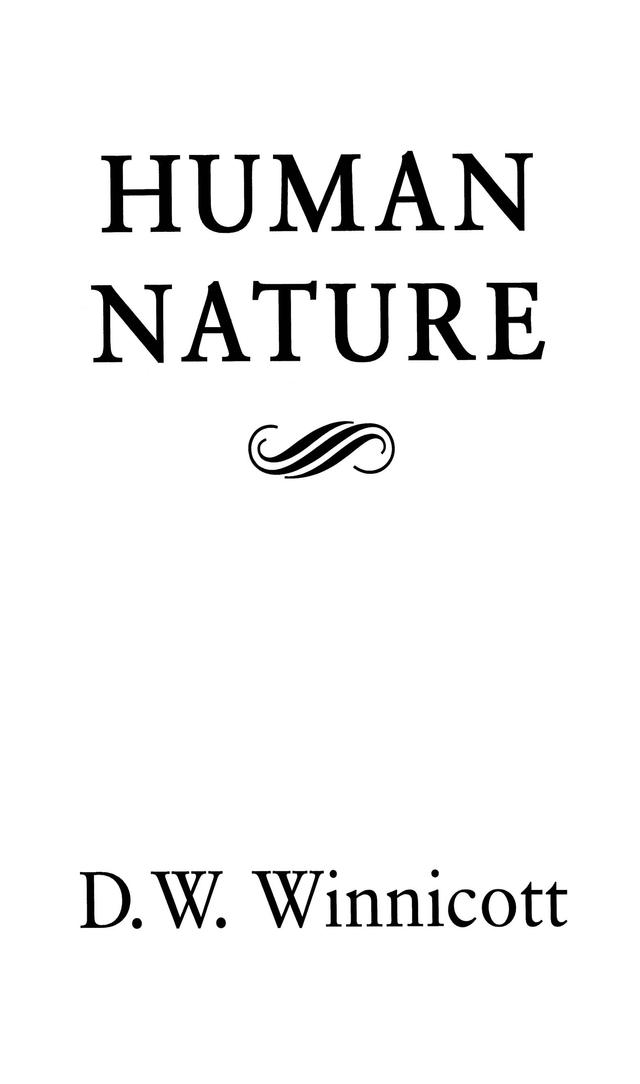 Human Nature by D. W. Winnicott
