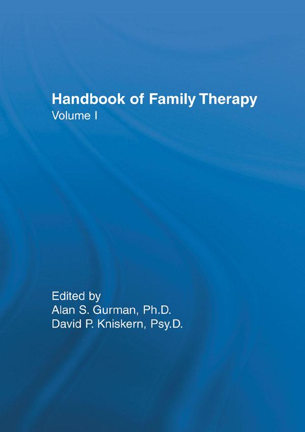 Handbook Of Family Therapy by Alan S. Gurman, David P. Kniskern