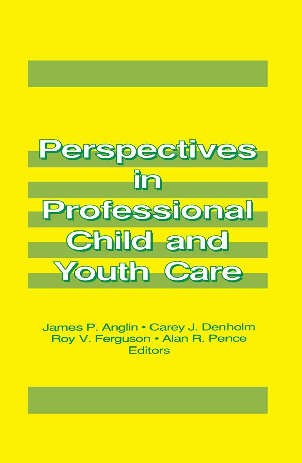 Perspectives in Professional Child and Youth Care by James P Anglin, Jerome Beker