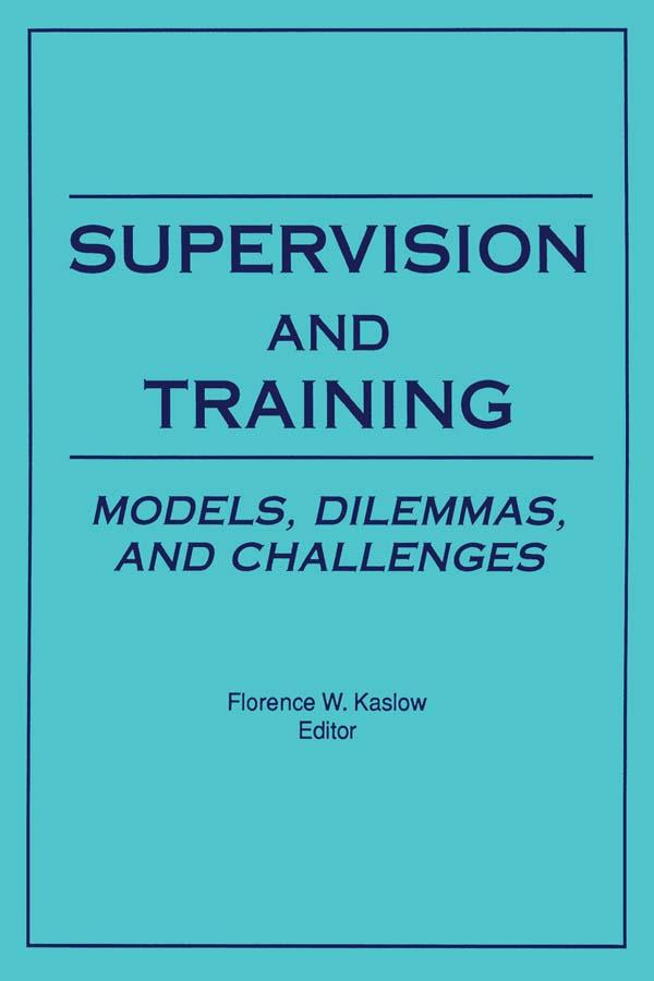 Supervision and Training