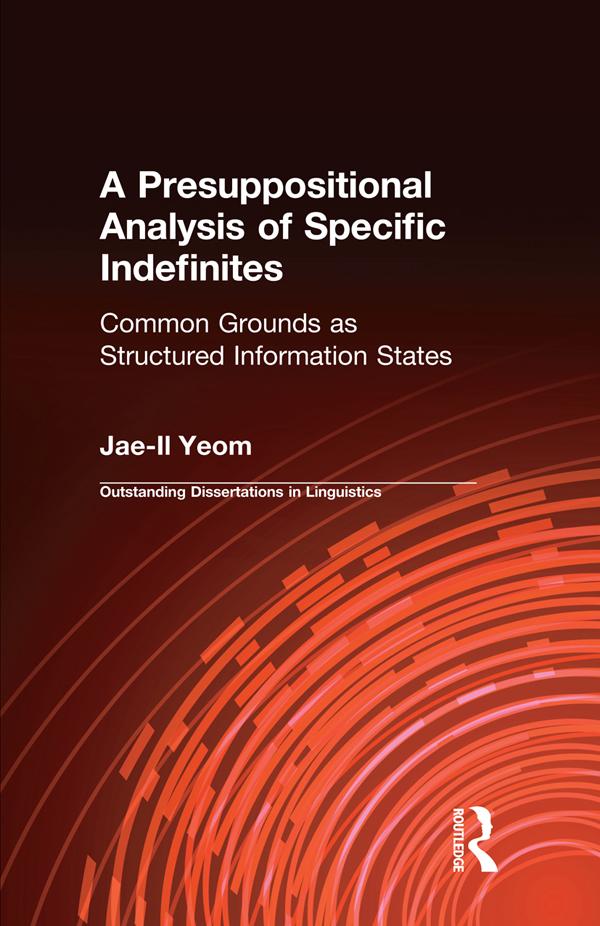 A Presuppositional Analysis of Specific Indefinites