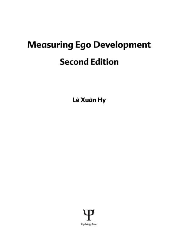 Measuring Ego Development by Jane Loevinger, Le Xuan Hy