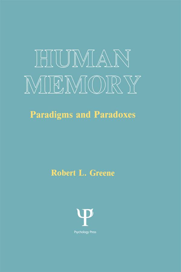 Human Memory by Robert L. Greene