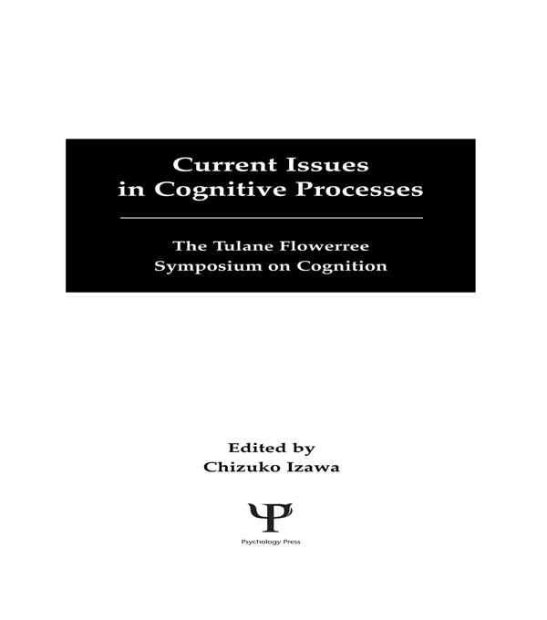 Current Issues in Cognitive Processes by Chizuko Izawa