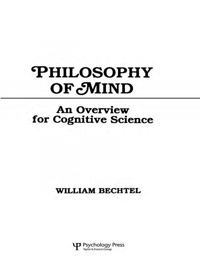 Philosophy of Mind by William Bechtel