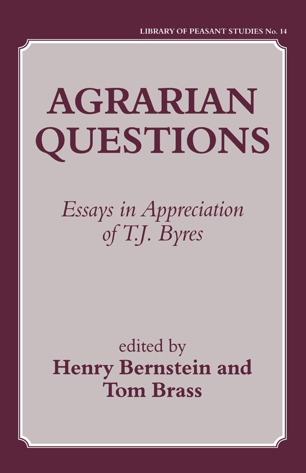 Agrarian Questions