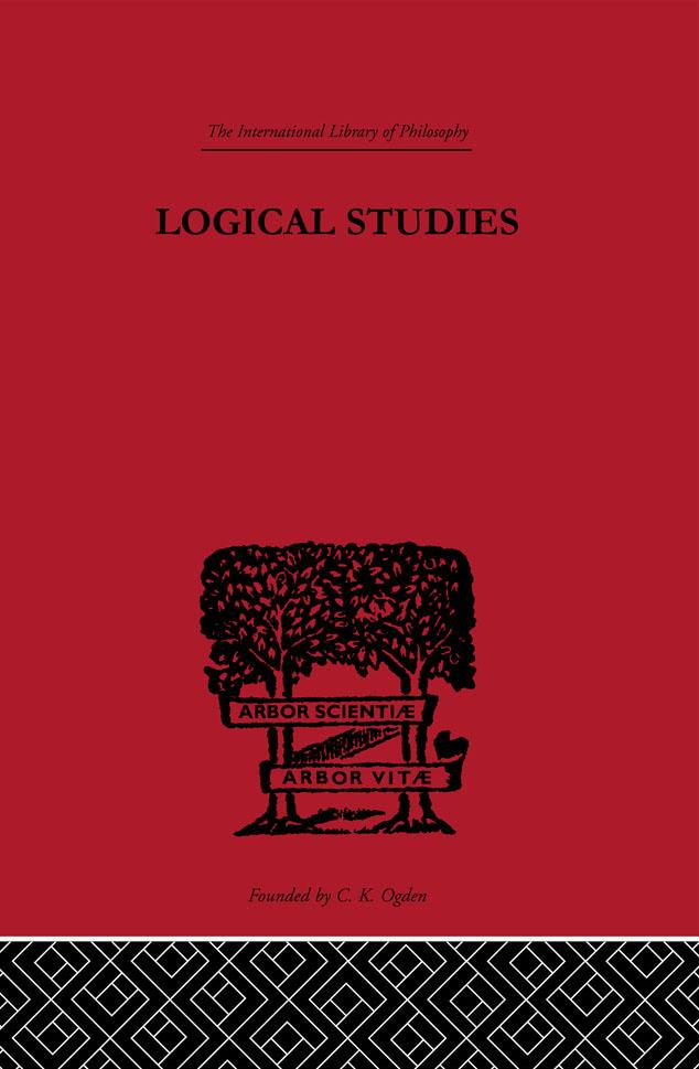 Logical Studies by Georg Henrik Von Wright