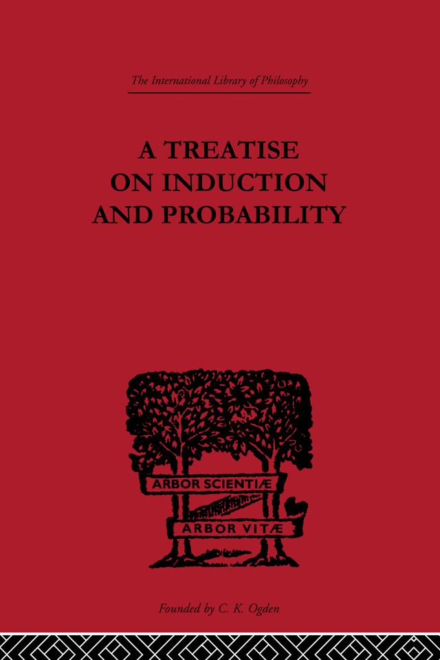 A Treatise on Induction and Probability by Georg Henrik Von Wright