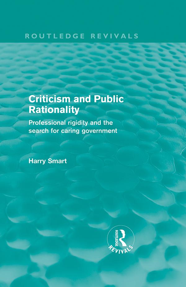 Criticism and Public Rationality (Routledge Revivals)