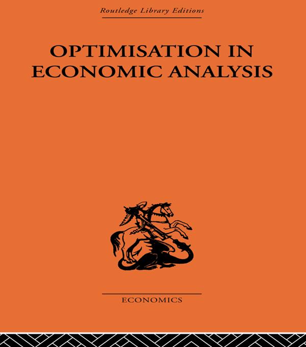 Optimisation in Economic Analysis by Gordon Mills